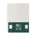 Munhwa File F420-8S1 Premium A3 Clear Refill Sleeves 0.6T Thick with Anti Glare Protection 20 Sheets Made in Korea